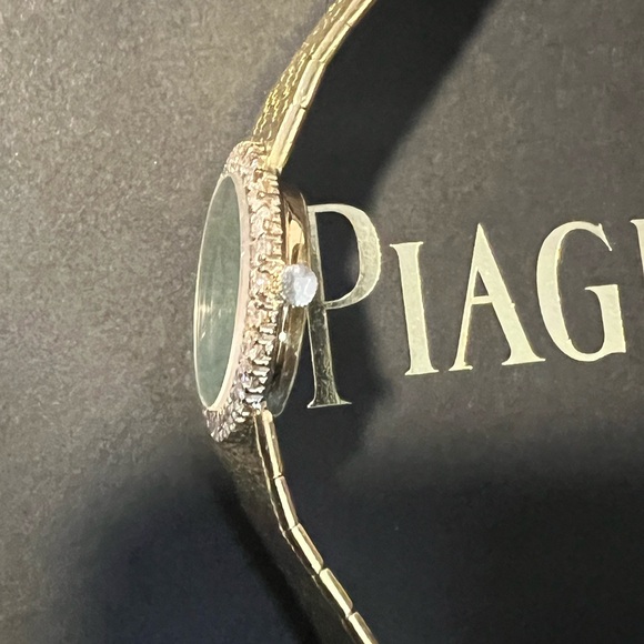 Rare Vintage Piaget Green Dial Ladies Diamond Watch - Picture 8 of 14